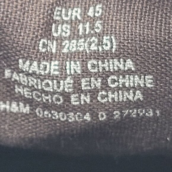 H&M Men's Low Heel Brown Oxfords Casual Dress Shoes US Size 11.5 - Picture 8 of 8